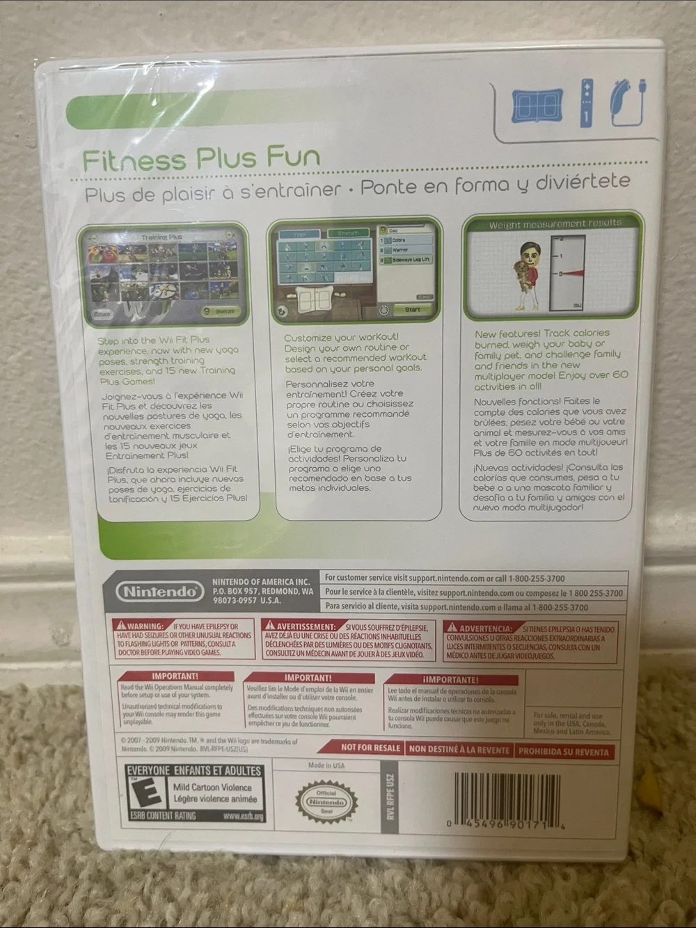 Nintendo Wii Fit Plus - White & Green Cover New Sealed